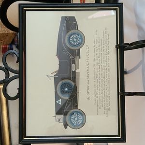 Vintage car print